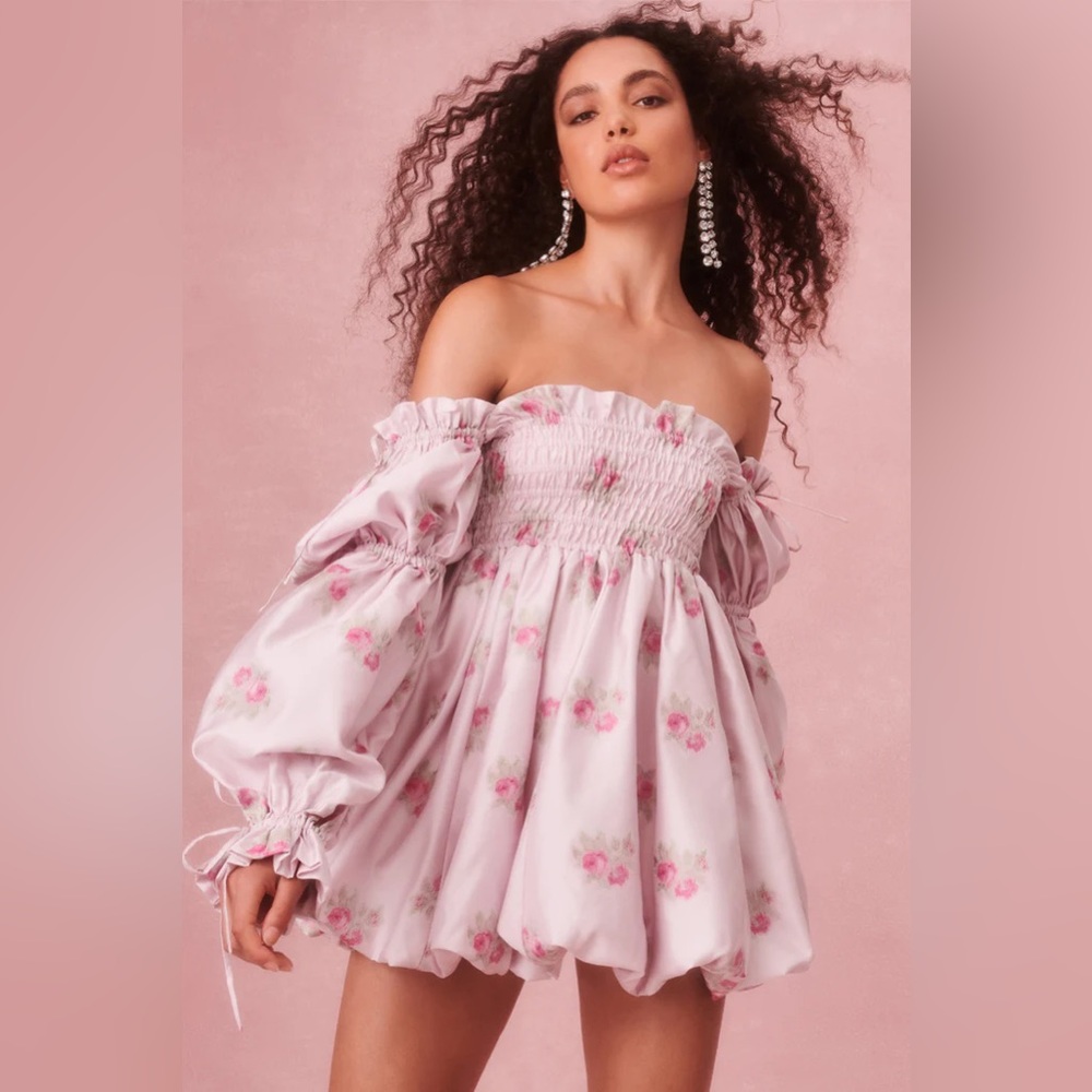 LoveShackFancy Janey Dress BNWT Berry Moment Size Medium M Sold out!!!